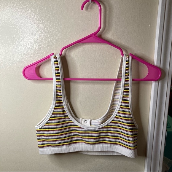 Forever 21 striped bralette sz M - Picture 3 of 3